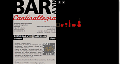 Desktop Screenshot of cantinallegra.com