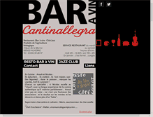 Tablet Screenshot of cantinallegra.com
